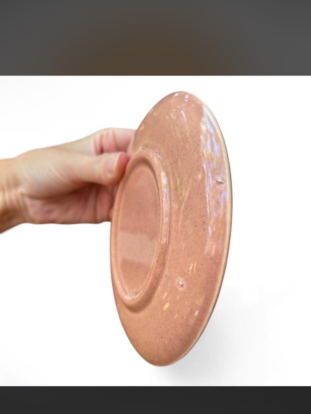 Pink Ceramic Decorative Plate